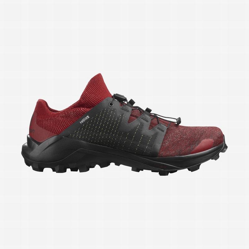 Zapatillas Trail Running Salomon Hombre Rojas / Negras - Salomon Argentina CROSS /PRO ,076512-AQK